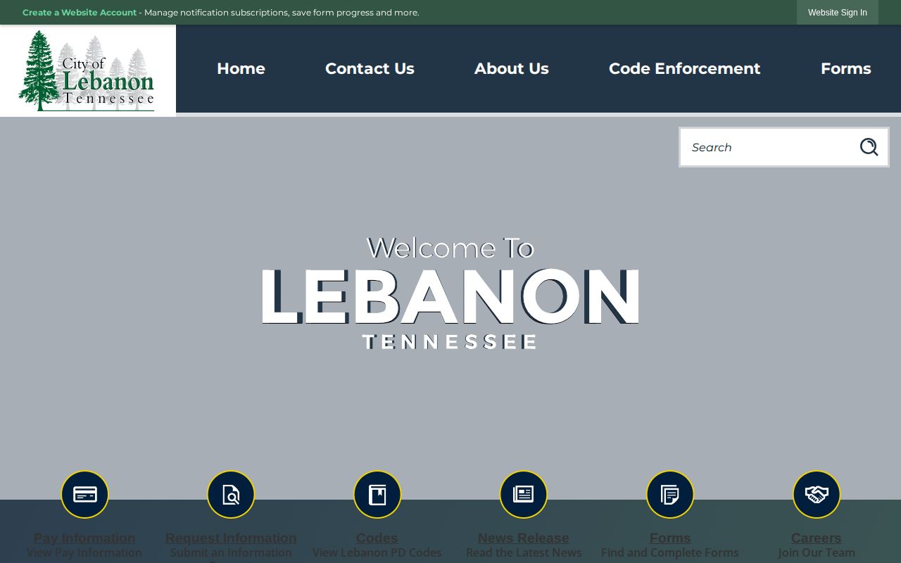 Lebanon Police Department official page for Lebanon arrest-record requests